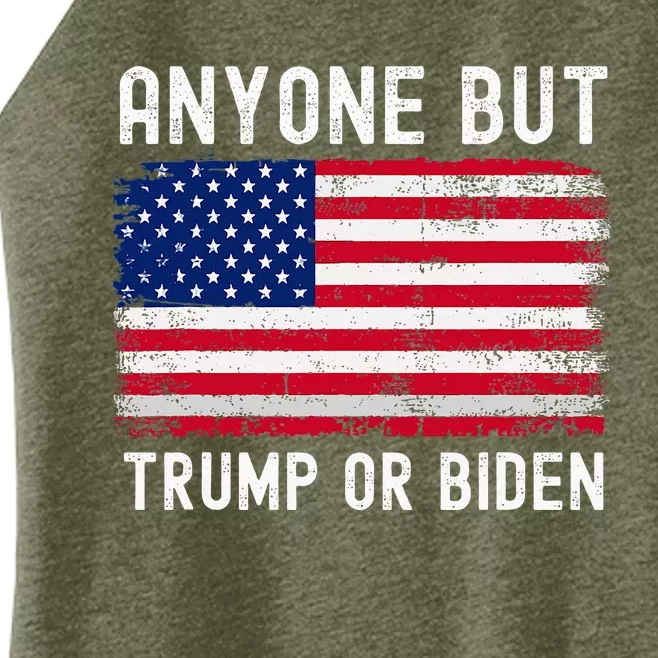 Anyone But Biden Or Trump 2024 Anti Biden Women’s Perfect Tri Rocker Tank