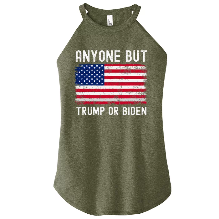 Anyone But Biden Or Trump 2024 Anti Biden Women’s Perfect Tri Rocker Tank