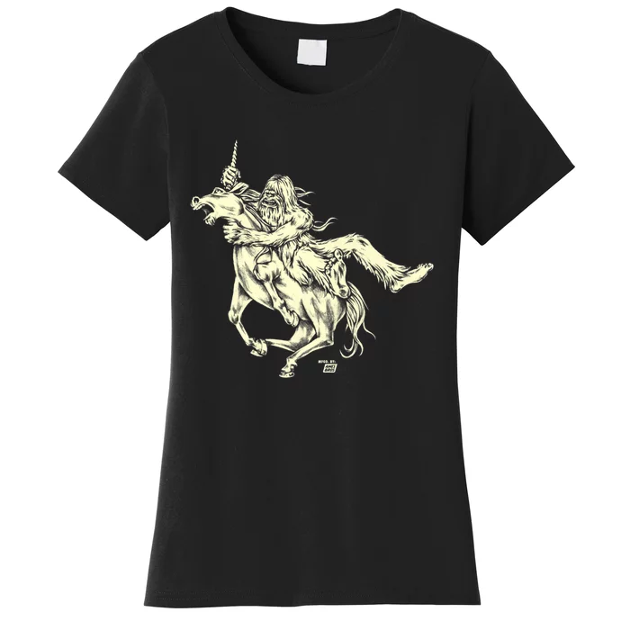 Ames Bros Bigfoot Vs Unicorn Women's T-Shirt