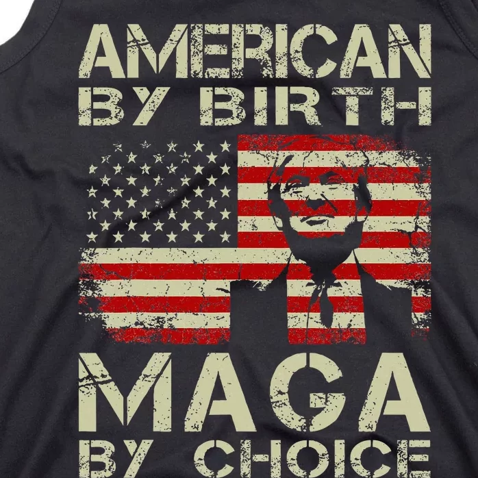 American By Birth Maga By Choice Pro Trump 2024 Us Flag Tank Top