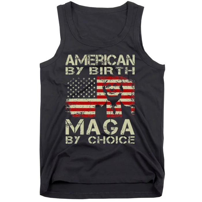 American By Birth Maga By Choice Pro Trump 2024 Us Flag Tank Top