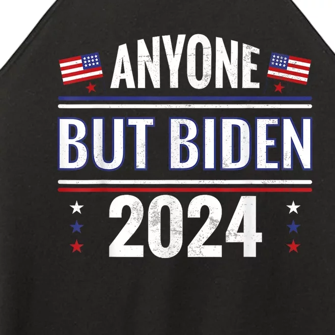 Anyone But Biden Presidential Election Women’s Perfect Tri Rocker Tank