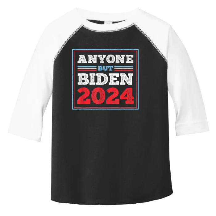 Anyone But Biden Presidential Election Toddler Fine Jersey T-Shirt