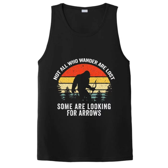 Archery Bow Bigfoot Fathers Day Performance Tank