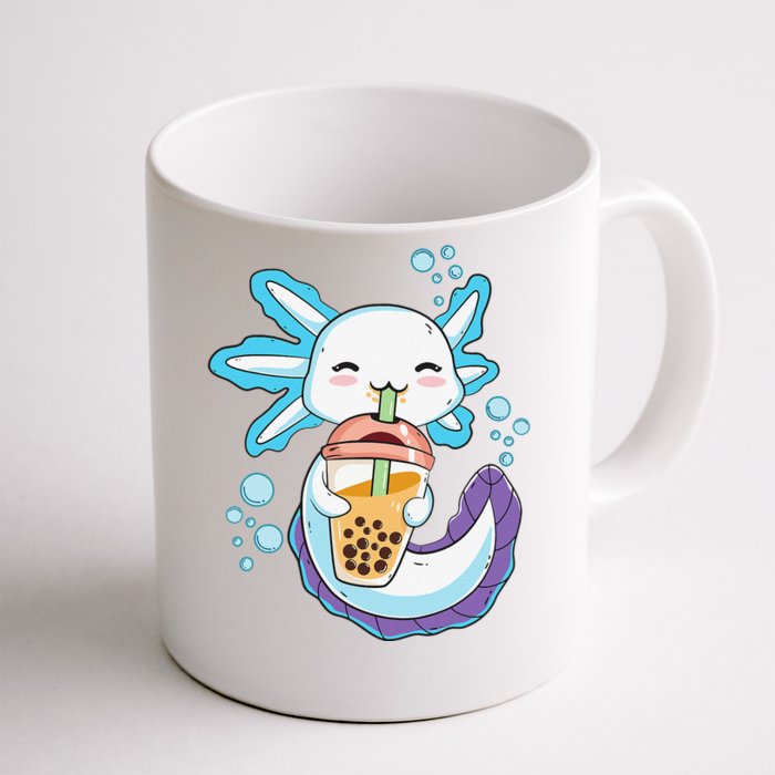 Axolotl Boba Bubble Tea Kawaii Anime Japanese  Teen Front & Back Coffee Mug