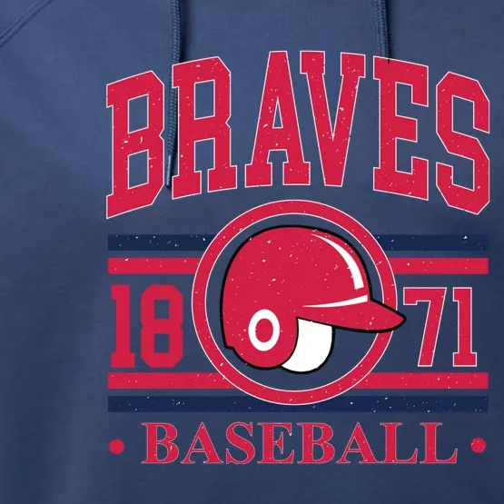 Atlanta Brave Baseball 1872 Team Supporter Performance Fleece Hoodie