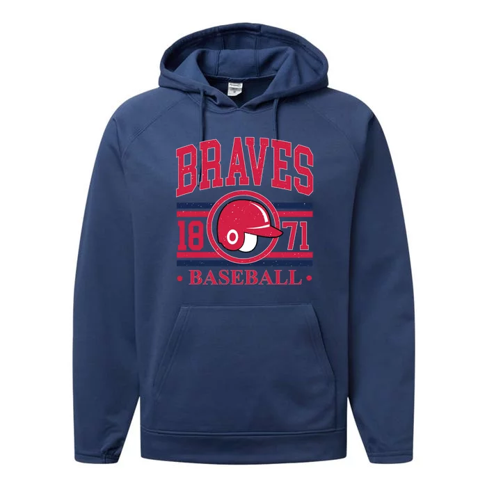 Atlanta Brave Baseball 1872 Team Supporter Performance Fleece Hoodie