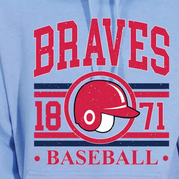 Atlanta Brave Baseball 1872 Team Supporter Unisex Surf Hoodie