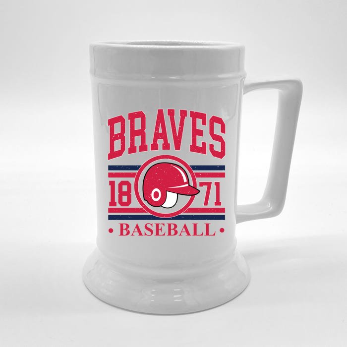 Atlanta Brave Baseball 1872 Team Supporter Front & Back Beer Stein