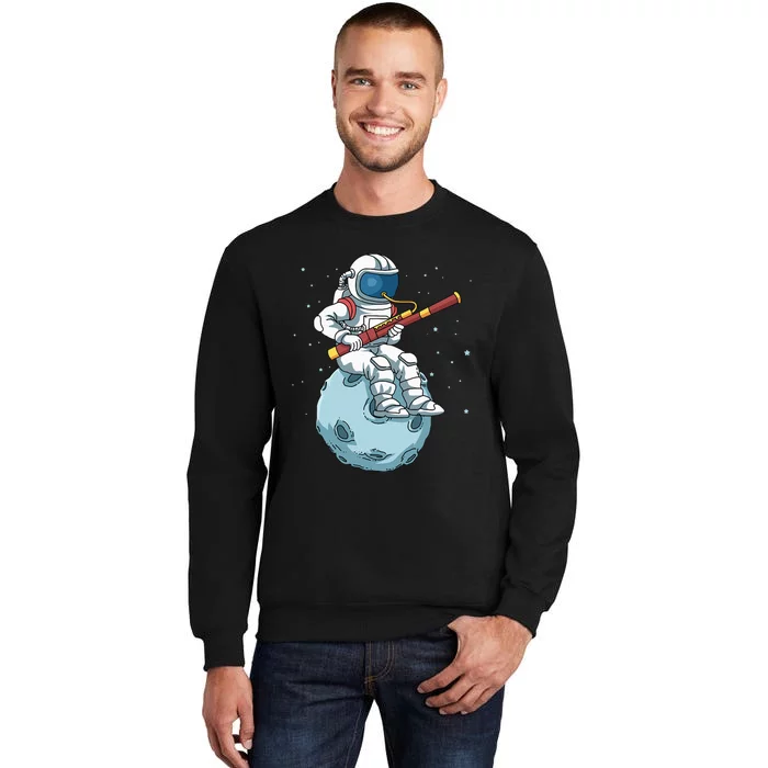 Astronaut Bassoon Band Player Bassoonist Reeds Tall Sweatshirt