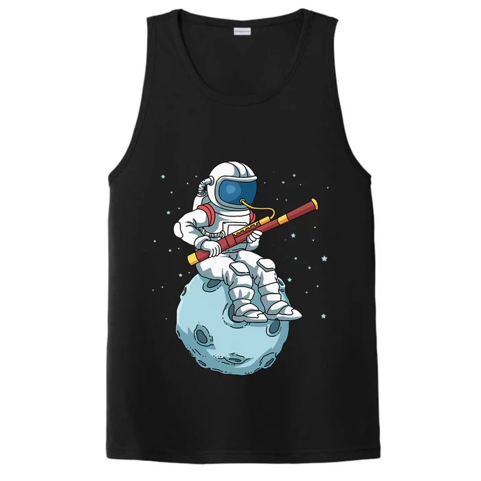 Astronaut Bassoon Band Player Bassoonist Reeds Performance Tank