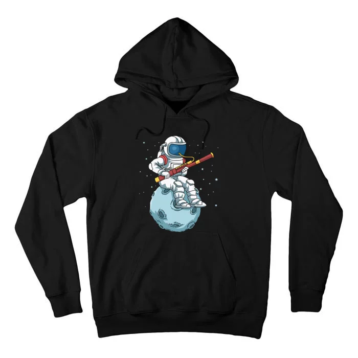 Astronaut Bassoon Band Player Bassoonist Reeds Tall Hoodie