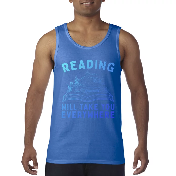 Adventure Book Bookworm Nerd Gift Reading Gift Tank Top