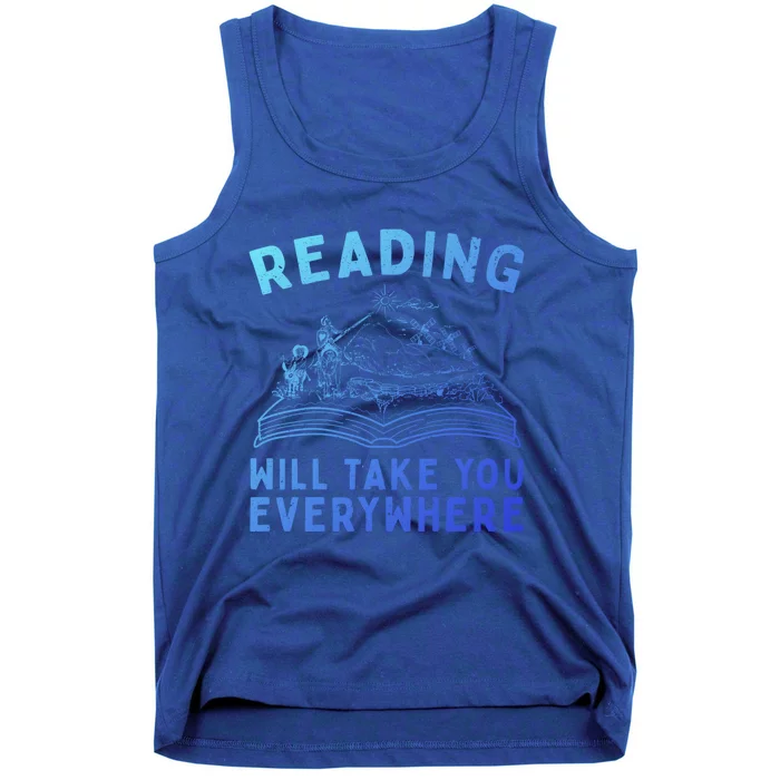 Adventure Book Bookworm Nerd Gift Reading Gift Tank Top