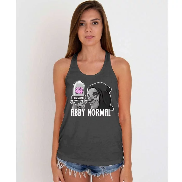 Abby Normal Abnormal Brain Women's Knotted Racerback Tank