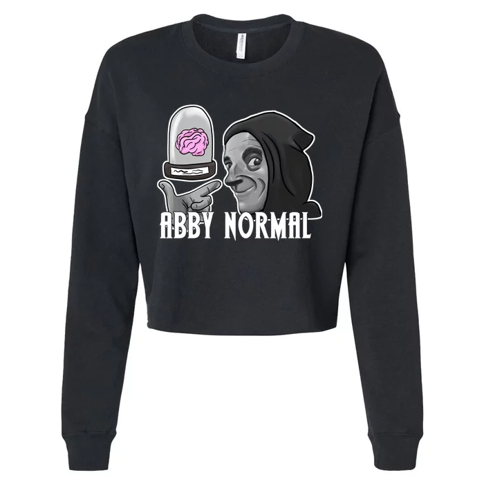 Abby Normal Abnormal Brain Cropped Pullover Crew