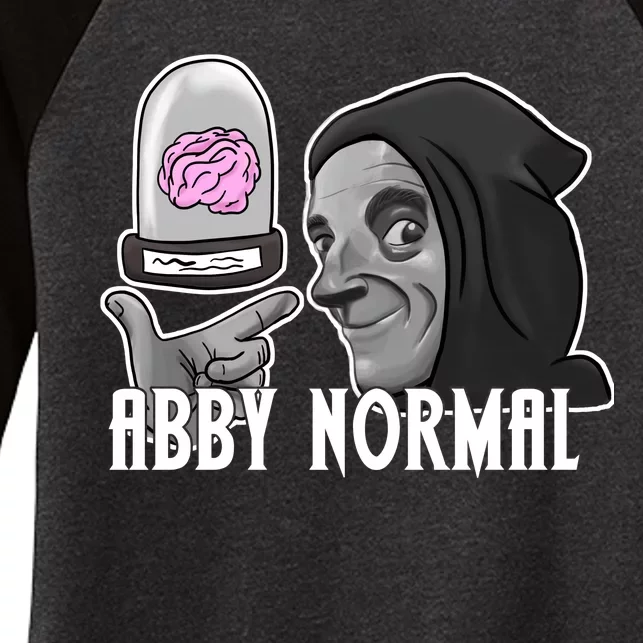 Abby Normal Abnormal Brain Women's Tri-Blend 3/4-Sleeve Raglan Shirt