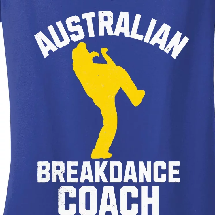 Australian Breakdance Coach Halloween Group Costume Matching Women's V-Neck T-Shirt