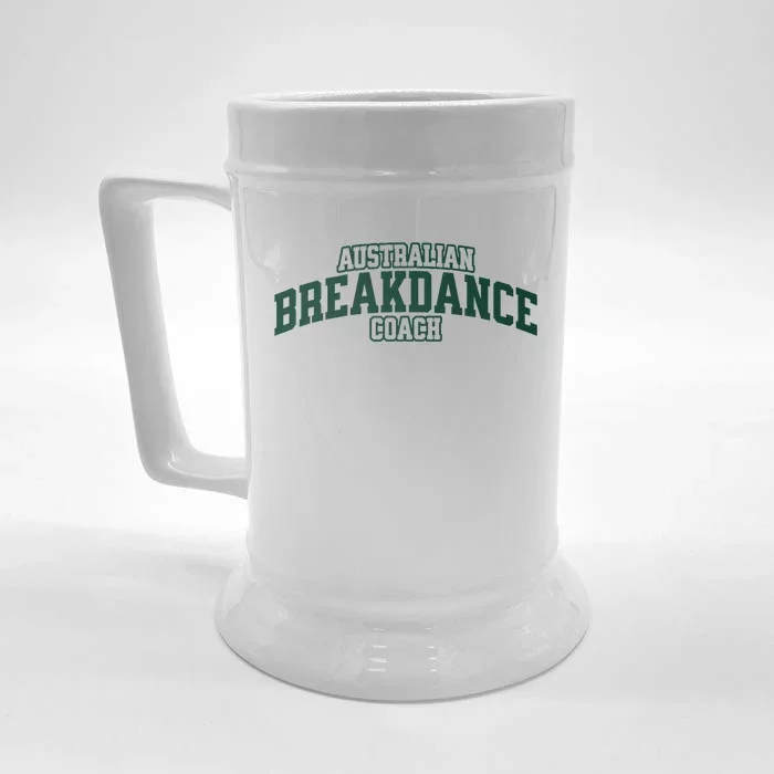 Australian Breakdance Coach Breakdancing Matching Costume Front & Back Beer Stein