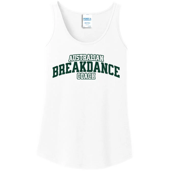 Australian Breakdance Coach Breakdancing Matching Costume Ladies Essential Tank