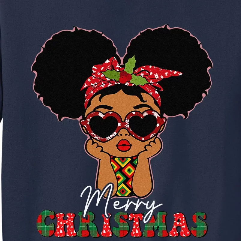 African Black Christmas Melanin Peeking Sweatshirt