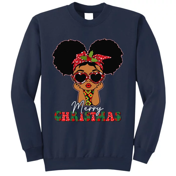 African Black Christmas Melanin Peeking Sweatshirt