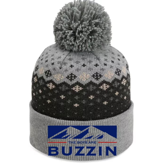 Are Buzzin Classic Midwest Mountain The Baniff Cuffed Pom Beanie