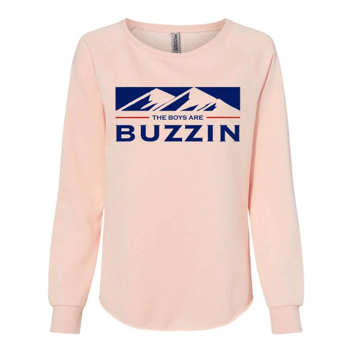 Are Buzzin Classic Midwest Mountain Womens California Wash Sweatshirt