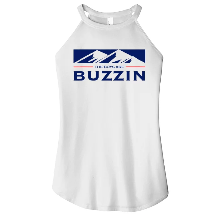 Are Buzzin Classic Midwest Mountain Women’s Perfect Tri Rocker Tank