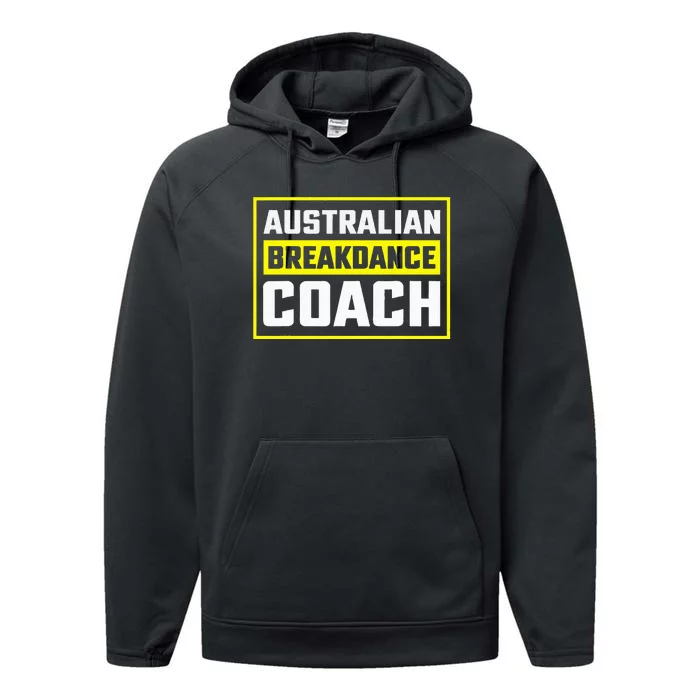 Australian Breakdancing Costume Coach Matching Performance Fleece Hoodie