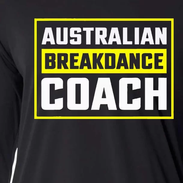 Australian Breakdancing Costume Coach Matching Cooling Performance Long Sleeve Crew