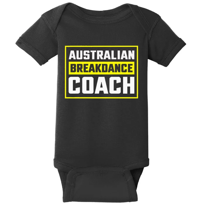 Australian Breakdancing Costume Coach Matching Baby Bodysuit