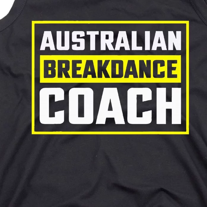 Australian Breakdancing Costume Coach Matching Tank Top