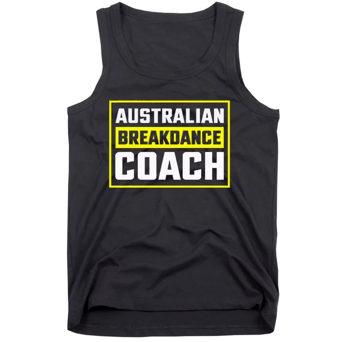 Australian Breakdancing Costume Coach Matching Tank Top