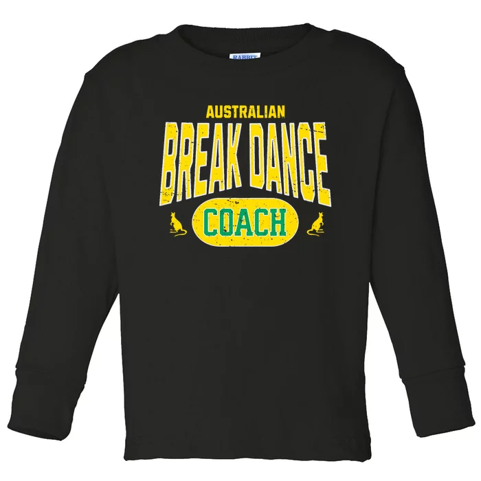 Australian Breakdance Coach Costume Outfit Halloween Party Toddler Long Sleeve Shirt