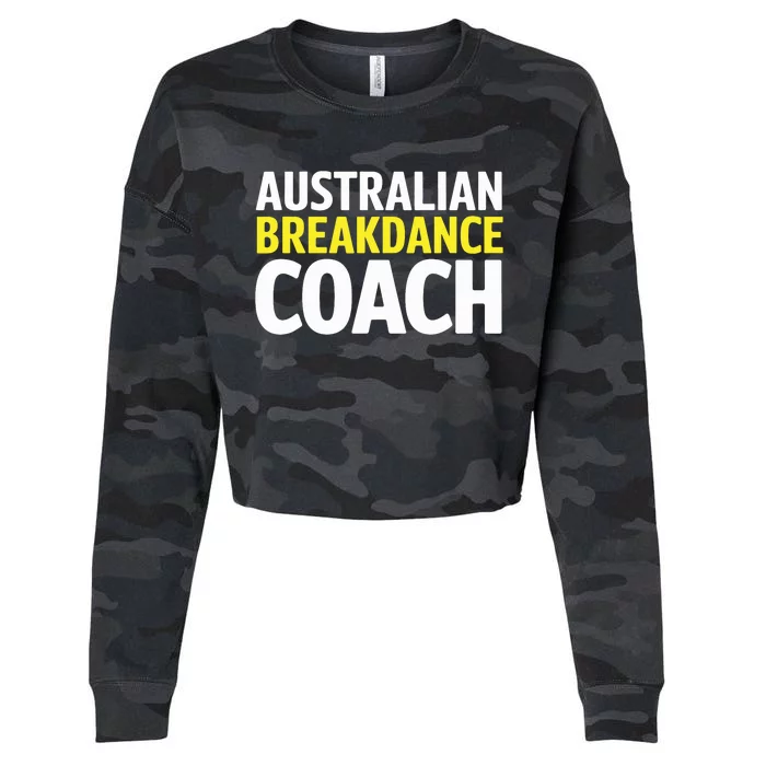 Australian Breakdancing Costume Break Dancer Coach Matching Cropped Pullover Crew