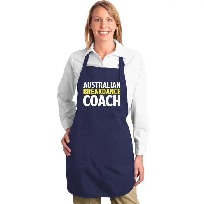 Australian Breakdancing Costume Break Dancer Coach Matching Full-Length Apron With Pocket