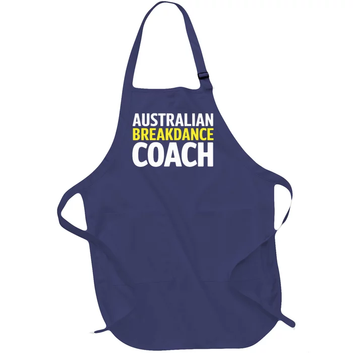 Australian Breakdancing Costume Break Dancer Coach Matching Full-Length Apron With Pocket