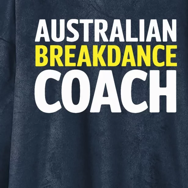 Australian Breakdancing Costume Break Dancer Coach Matching Hooded Wearable Blanket