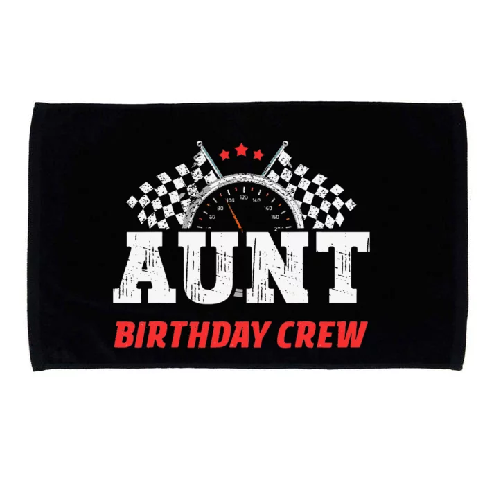 Aunt Birthday Crew Race Car Racing Car Driver Aunty Microfiber Hand Towel