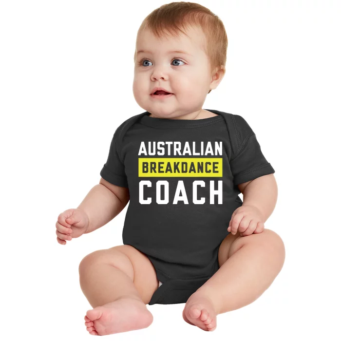 Australian Breakdancing Costume Coach Break Dancer Matching Baby Bodysuit