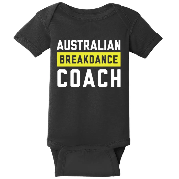 Australian Breakdancing Costume Coach Break Dancer Matching Baby Bodysuit