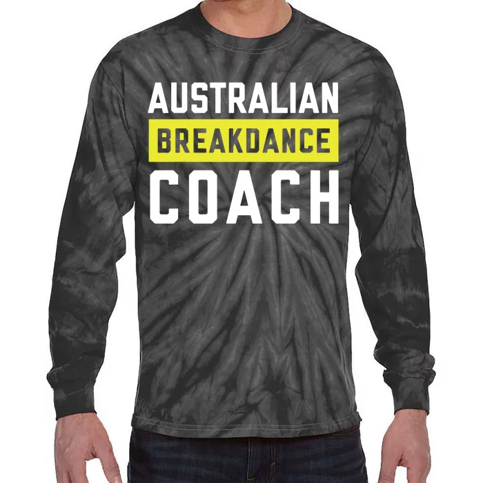 Australian Breakdancing Costume Coach Break Dancer Matching Tie-Dye Long Sleeve Shirt