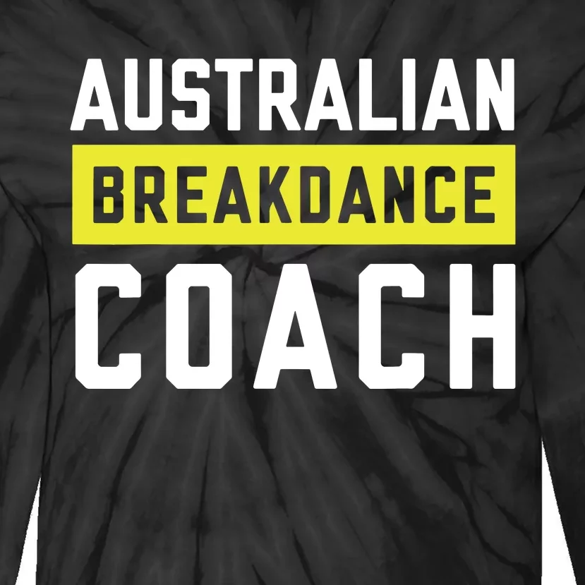 Australian Breakdancing Costume Coach Break Dancer Matching Tie-Dye Long Sleeve Shirt