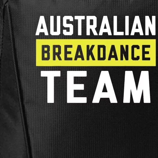 Australian Breakdancing Costume Team Break Dancer Matching City Backpack