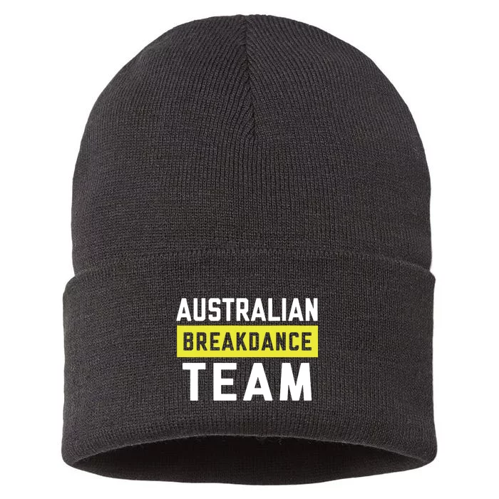 Australian Breakdancing Costume Team Break Dancer Matching Sustainable Knit Beanie