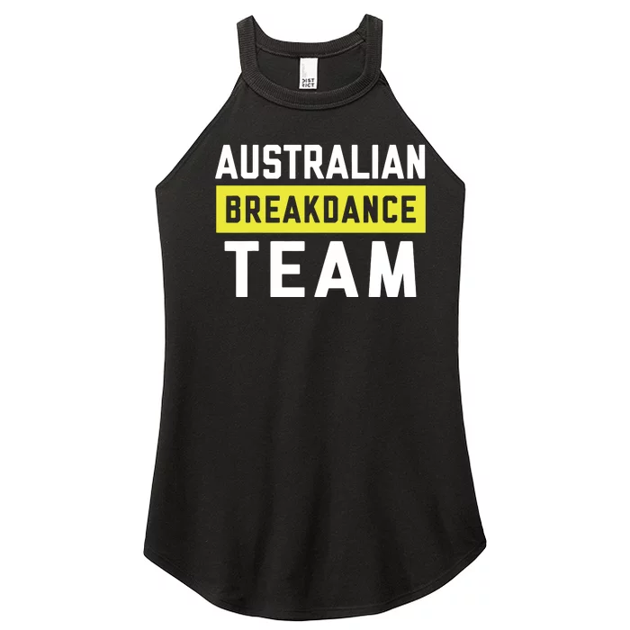 Australian Breakdancing Costume Team Break Dancer Matching Women’s Perfect Tri Rocker Tank