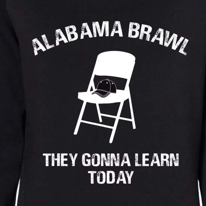 Alabama Brawl Chair A Mass Brawl Breaks Out On Alabama Trending Shirts Now Womens California Wash Sweatshirt