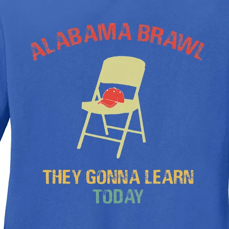 Alabama Brawl Chair A Mass Brawl Breaks Out On Alabama Ladies Long Sleeve Shirt