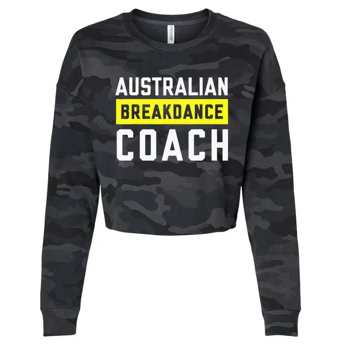 Australian Breakdancing Costume Coach Break Dancer Matching Cropped Pullover Crew